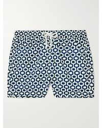 Frescobol Carioca - Shorts da mare corti slim-fit in tessuto riciclato stampato - Lyst