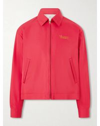 Visvim - Kluane Logo-embroidered Wool And Silk-blend Blouson Jacket - Lyst