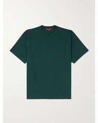 Gucci - Logo-Embroidered Cotton-Jersey T-Shirt - Lyst