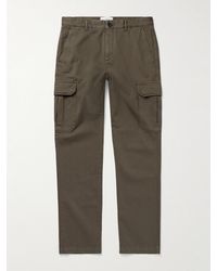 MR P. - Samuel Slim-Fit Straight-Leg Organic Cotton-Twill Cargo Trousers - Lyst