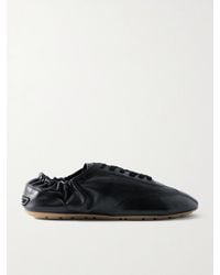 Saint Laurent - "Lewis" Leather Sneakers - Lyst