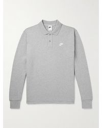 Nike - Logo-embroidered Cotton-jersey Polo Shirt - Lyst