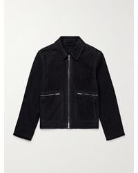 MR P. - Golf Perforated Suede Blouson Jacket - Lyst