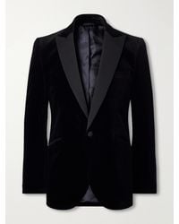 Favourbrook - Grosgrain-Trimmed Cotton-Velvet Tuxedo Jacket - Lyst
