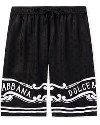 Dolce & Gabbana - Silk Shorts - Lyst