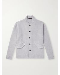 Slowear - Wool And Cashmere-blend Knitted Bomber Jacket - Lyst