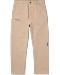 Carhartt - Og Single Knee Printed Straight-leg Organic Cotton-canvas Trousers - Lyst