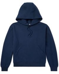 Saint Laurent - Logo-Embroidered Cotton-Jersey Hoodie - Lyst