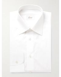 Brioni - Schmal geschnittenes Hemd aus Baumwollpopeline - Lyst