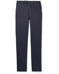 Thom Sweeney - Straight-leg Stretch-lyocell And Cotton-blend Twill Chinos - Lyst