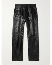 Rick Owens - Geth Straight-Leg Coated Jeans - Lyst