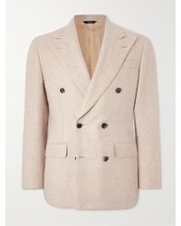 Thom Sweeney - Unstructured Double-breasted Cashmere Blazer - Lyst