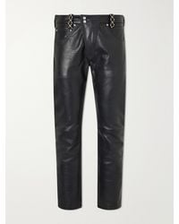Enfants Riches Deprimes - Moto Fly Straight-Leg Embellished Leather Trousers - Lyst