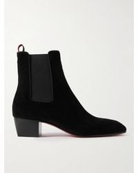 Christian Louboutin - Rosalio Suede Chelsea Boots - Lyst