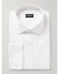 Zegna - Trofeotm Cotton And Silk-blend Poplin Shirt - Lyst