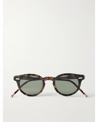 Thom Browne - Round-Frame Tortoiseshell Acetate Sunglasses - Lyst