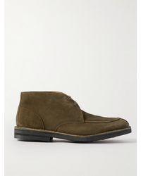 MR P. - Andrew Split-toe Shearling-lined Regenerated Suede By Evolo® Chukka Boots - Lyst