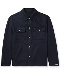 Canali - Reversible Double-faced Wool-felt Overshirt - Lyst
