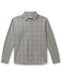 Nudie Jeans - Filip Prairie Checked Organic Cotton-flannel Shirt - Lyst