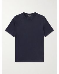 Giorgio Armani - Cotton-jersey T-shirt - Lyst