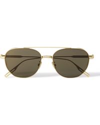 Dior - Neodior Ru Aviator-style Gold-tone Sunglasses - Lyst