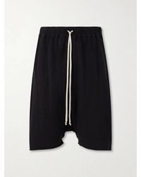 Rick Owens - Straight-leg Cotton-jersey Shorts - Lyst