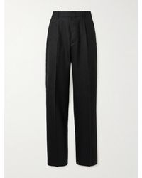 Our Legacy - Borrowed Straight-Leg Pleated Wool Trousers - Lyst
