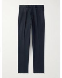 Loro Piana - Carlo Hyannis Tapered Cotton-Blend Trousers - Lyst