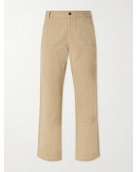 MR P. - Straight-Leg Cotton And Linen-Blend Trousers - Lyst