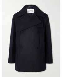 Jil Sander - Double-Breasted Wool-Felt Coat - Lyst