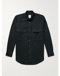 Paul Smith - Herringbone Brushed Cotton And Lyocell-blend Shirt - Lyst