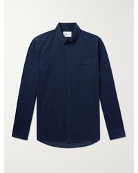 NN07 - Arne 5082 Button-down Collar Organic Cotton-corduroy Shirt - Lyst
