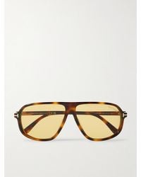 Tom Ford - Guillame Aviator-Style Acetate Sunglasses - Lyst