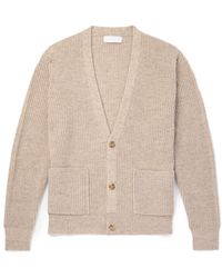 Lardini - Ribbed Wool Cardigan - Lyst