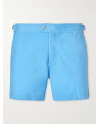 Tom Ford - Straight-Leg Mid-Length Piped Swim Shorts - Lyst
