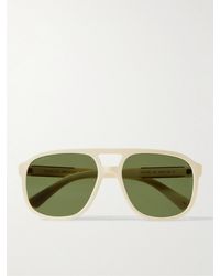 Gucci - Aviator-style Acetate And Gold-tone Sunglasses - Lyst