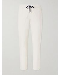 Vilebrequin - Paulo Straight-Leg Cotton-Blend Satin Drawstring Trousers - Lyst