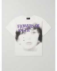 Enfants Riches Deprimes - Flowers Of Anger Printed Cotton-jersey T-shirt - Lyst