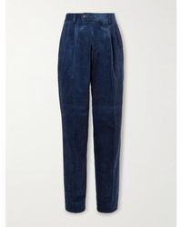 Brunello Cucinelli - Straight-Leg Cotton-Corduroy Suit Trousers - Lyst