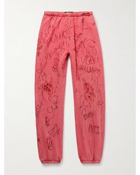 Liberal Youth Ministry - Juvenile Tapered Distressed Printed Cotton-Blend Jersey Sweatpants - Lyst