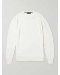 Loro Piana - Cotton And Silk-Blend Piqué Sweater - Lyst