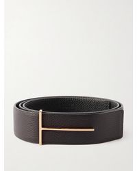 Tom Ford - 3.8Cm Full-Grain Leather Belt - Lyst