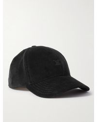 Celine - Logo-Embroidered Cotton-Corduroy Baseball Cap - Lyst