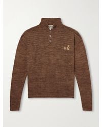 Kartik Research - Logo-embroidered Silk Polo Sweater - Lyst