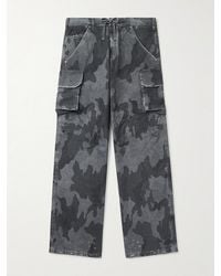 424 - Straight-Leg Camouflage-Print Cotton-Ripstop Trousers - Lyst