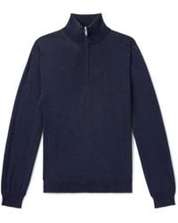 Slowear - Incotex Zanone Flexwool Half-Zip Sweater - Lyst