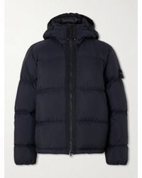 Stone Island - Padded Quilted Cordura Ripstop Hooded Down Jacket - Lyst