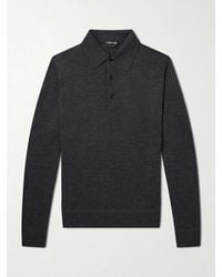 Tom Ford - Cashmere And Silk-Polo Shirt - Lyst