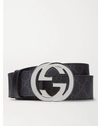 Gucci - 4cm Monogrammed Coated-canvas Belt - Lyst