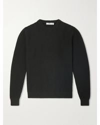 Inis Meáin - Caoladóir Merino Wool And Cashmere-Blend Waffle Sweater - Lyst